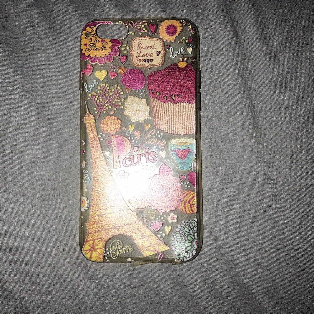 iphone 6/7 case with paris themed designs